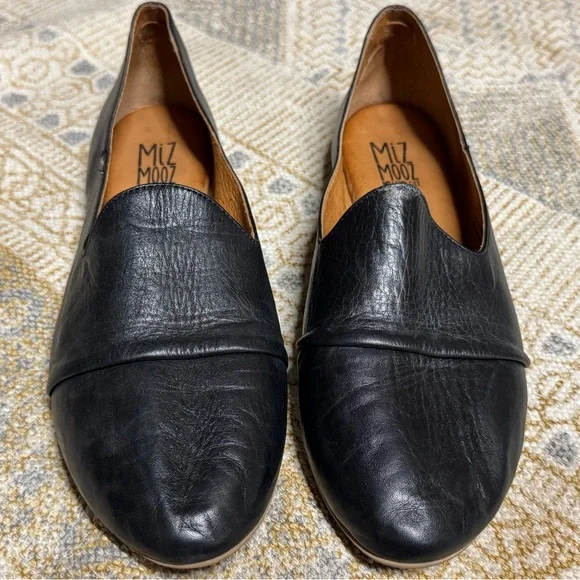 Women’s Miz Mooz New York Coty black leather loafers size 39 - Picture 2 of 12